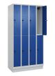 C+P Doppelstock-Spind Classic PLUS, Sockel, 8 Fächer, 1950x1000x500mm, 7035/501 Produktbild
