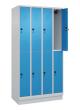 C+P Doppelstock-Spind Classic PLUS, Sockel, 8 Fächer, 1950x1000x500mm, 7035/501 Produktbild