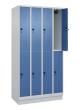 C+P Doppelstock-Spind Classic PLUS, Sockel, 8 Fächer, 1950x1000x500mm, 7035/502 Produktbild