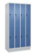 C+P Doppelstock-Spind Classic PLUS, Sockel, 8 Fächer, 1950x1000x500mm, 7035/502 Produktbild img2 S