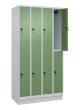 C+P Doppelstock-Spind Classic PLUS, Sockel, 8 Fächer, 1950x1000x500mm, 7035/601 Produktbild