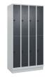 C+P Doppelstock-Spind Classic PLUS, Sockel, 8 Fächer, 1950x1000x500mm, 7035/701 Produktbild img2 S