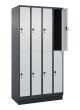 C+P Doppelstock-Spind Classic PLUS, Sockel, 8 Fächer, 1950x1000x500mm, 7016/703 Produktbild