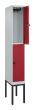 C+P Doppelstock-Spind Classic PLUS, Gestell, 2 Fächer, 2120x300x500mm, 7035/3003 Produktbild