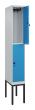 C+P Doppelstock-Spind Classic PLUS, Gestell, 2 Fächer, 2120x300x500mm, 7035/5012 Produktbild