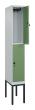 C+P Doppelstock-Spind Classic PLUS, Gestell, 2 Fächer, 2120x300x500mm, 7035/6011 Produktbild
