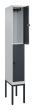 C+P Doppelstock-Spind Classic PLUS, Gestell, 2 Fächer, 2120x300x500mm, 7035/7016 Produktbild