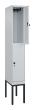 C+P Doppelstock-Spind Classic PLUS, Gestell, 2 Fächer, 2120x300x500mm, 7035/7035 Produktbild