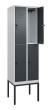 C+P Doppelstock-Spind Classic PLUS, Gestell, 4 Fächer, 2120x600x500mm, 7035/701 Produktbild