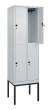 C+P Doppelstock-Spind Classic PLUS, Gestell, 4 Fächer, 2120x600x500mm, 7035/703 Produktbild