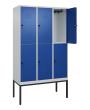 C+P Doppelstock-Spind Classic PLUS, Gestell, 6 Fächer, 2120x1200x500mm, 7035/50 Produktbild