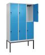 C+P Doppelstock-Spind Classic PLUS, Gestell, 6 Fächer, 2120x1200x500mm, 7035/50 Produktbild