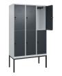 C+P Doppelstock-Spind Classic PLUS, Gestell, 6 Fächer, 2120x1200x500mm, 7035/70 Produktbild