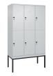C+P Doppelstock-Spind Classic PLUS, Gestell, 6 Fächer, 2120x1200x500mm, 7035/70 Produktbild img2 S