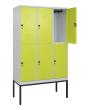 C+P Doppelstock-Spind Classic PLUS, Gestell, 6 Fächer, 2120x1200x500mm, 7035/00 Produktbild