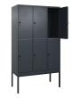 C+P Doppelstock-Spind Classic PLUS, Gestell, 6 Fächer, 2120x1200x500mm, 7016/70 Produktbild