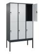 C+P Doppelstock-Spind Classic PLUS, Gestell, 6 Fächer, 2120x1200x500mm, 7016/70 Produktbild