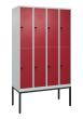 C+P Doppelstock-Spind Classic PLUS, Gestell, 8 Fächer, 2120x1200x500mm, 7035/30 Produktbild img2 S