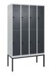 C+P Doppelstock-Spind Classic PLUS, Gestell, 8 Fächer, 2120x1200x500mm, 7035/70 Produktbild img2 S
