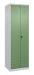 C+P Wäsche-/Garderobenspind Classic PLUS, 2 Abteile, 1850x600x500mm, 7035/6011 Produktbild img2 S