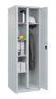 C+P Wäsche-/Garderobenspind Classic PLUS, 2 Abteile, 1850x600x500mm, 7035/7035 Produktbild