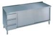 CHROMONORM Arbeitsschrank mit Schubladenblock B1400xT700xH850mm Edelstahl Produktbild img1 S