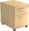 Rollcontainer zur Schreibtisch-Serie Solid, 1 Schub, 1 Hängeregistraturauszug, Tiefe 580 mm Produktbild