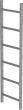 Schachtleiter 6 Sprossen L 1,68 m B440 mm LW 300 mm Stahl verzinkt Produktbild img1 S