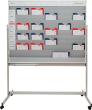Fahrbare Planungstafel mit Whiteboard mit Ablageschale für Stifte/Schwamm B1550xH1945mm grau Produktbild img4 S