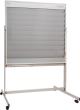 Fahrbare Planungstafel mit Whiteboard mit Ablageschale für Stifte/Schwamm B1550xH1945mm grau Produktbild img1 S