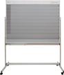Fahrbare Planungstafel mit Whiteboard mit Ablageschale für Stifte/Schwamm B1550xH1945mm grau Produktbild img2 S