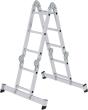 Alu-Vielzweckleiter 2x2 + 2x3 Sprossen Höhe als Bühne 0,63 m Arbeitshöhe bis 4,00 m Produktbild img1 S