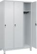 Garderobenschrank mit FüßenB1200xT500xH1950 Korpus RAL 7035 LichtgrauTüren RAL 7035 Lichtgrau Produktbild