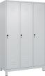 Garderobenschrank mit FüßenB1200xT500xH1950 Korpus RAL 7035 LichtgrauTüren RAL 7035 Lichtgrau Produktbild img2 S