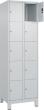 Fächerschrank mit Füßen B600xT500xH1950 Korpus RAL 7035 LichtgrauTüren RAL 7035 Lichtgrau Produktbild