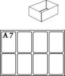 Facheinsatz f.Mod.C Typ A7-1 klar 4 Stk. Produktbild