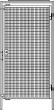 Einzeltür Maschinenschutzgitter B980xH2000 mm RAL 1018 Produktbild