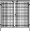 Doppelflügeltür Maschinenschutzgitter B1980xH2000 mm RAL 1018 Produktbild