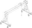 Aluminium-Portalkran fahrbar und klappbar, Alu-Doppelträger Produktbild img8 S