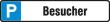 Parkplatzschild Alu B520xH110 mm Besucher SafetyMarking Produktbild img1 S