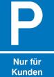 Parkplatzschild Kunstst. B250xH400 mm Nur für Kunden SafetyMarking Produktbild img1 S