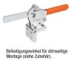 Kipp Schnellspanner horizontal mit waagrechtem Fuß u... Produktbild img3 S
