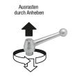 Kipp Klemmhebel Edelstahl  mit Außengewinde Produktbild img3 S
