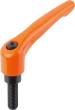 KLEMMHEBEL GR.3 M10X30, ZINK ORANGE RAL2004 KUNSTSTOFFBESCHICHTET, KOMP:STAHL... Produktbild img1 S