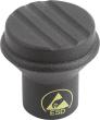 Kipp PILZKNOPF ANTISTATISCH GR.1 D=M05 D1=21 THERMOPLAST, SCHWARZ RAL9011, KOMP:STAHL Produktbild img1 S