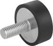 Kipp Gummipuffer  Stahl oder Edelstahl, Typ D Produktbild img1 S