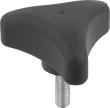 DREISTERNGRIFF ERGONOMISCH D=M12X30 D1=80 H=37, FORM:L KUNSTSTOFF, SCHWARZ RA... Produktbild img1 S