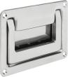 Kipp SCHALENGRIFF KLAPPBAR, ANSCHRAUBBAR, L1=132, H=93, EDELSTAHL 1.4301 ELEKTROLY... Produktbild img1 S