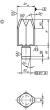 AUFNAHMEBOLZEN KURZE AUSFÜHRUNG DIN6321, FORM:C ABGEFLACHT, D1=8, H=10, D2=6,... Produktbild img2 S