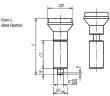 ARRETIERBOLZEN OHNE BUND GR.4, D1=22, D=10, L=80, FORM:L OHNE RASTNUT, STAHL ... Produktbild img2 S